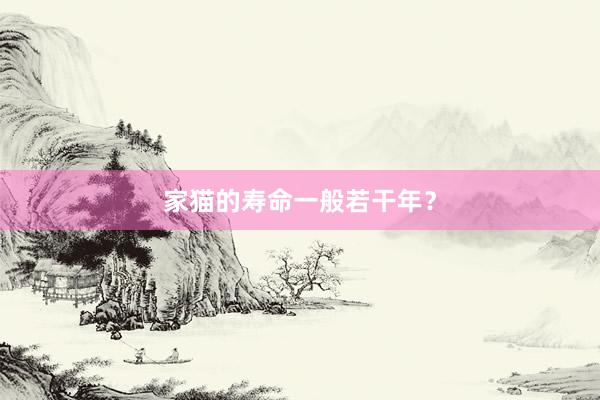 家猫的寿命一般若干年？